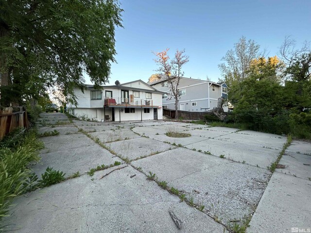 view of back of property