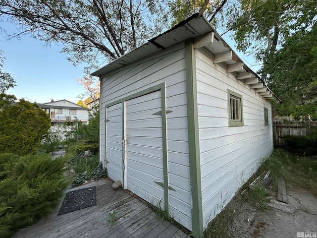 view of outbuilding