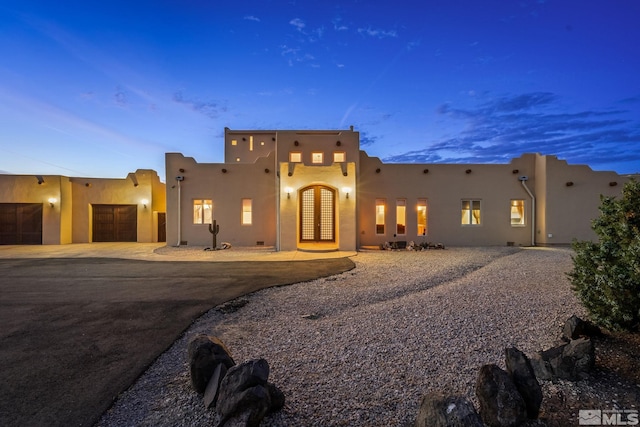 view of pueblo-style house