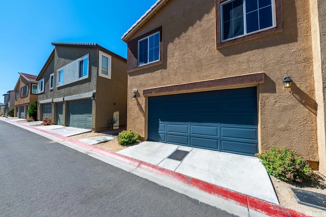 view of property with a garage