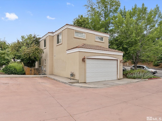 view of front of house featuring a garage