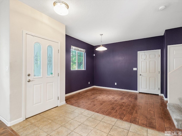 view of tiled entrance foyer