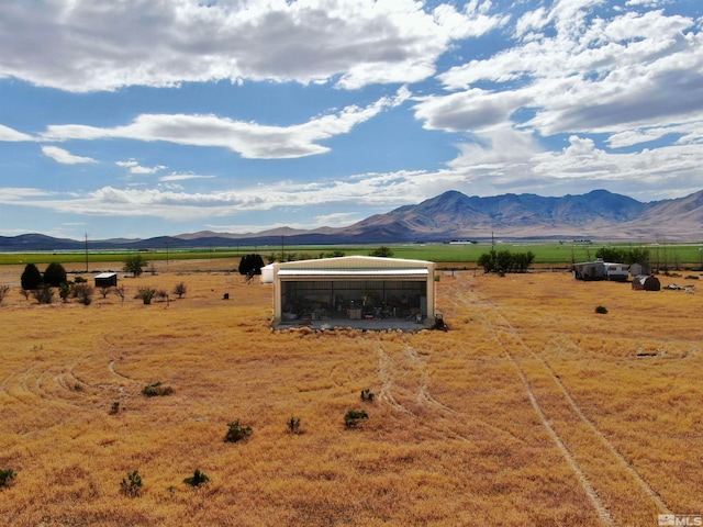 property view of mountains with a rural view