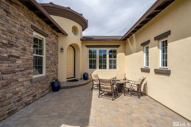 view of patio / terrace featuring outdoor dining space