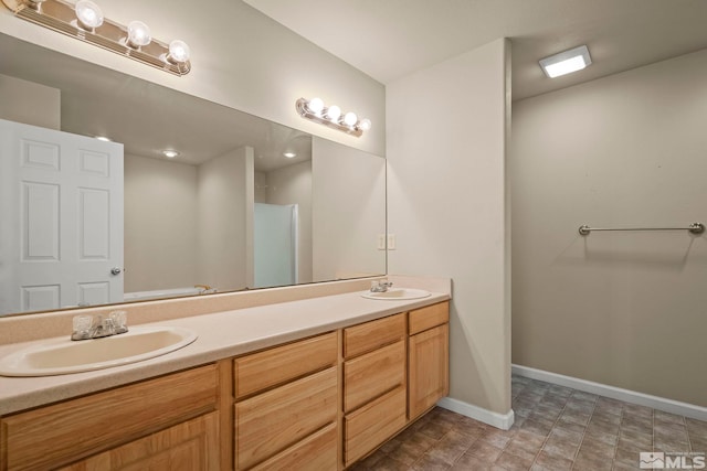 bathroom with vanity