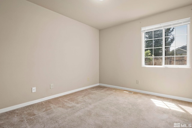 view of carpeted empty room