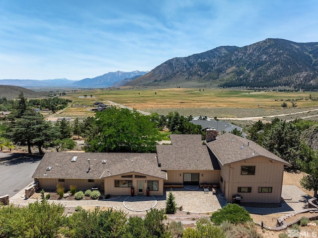 mountain view with a rural view