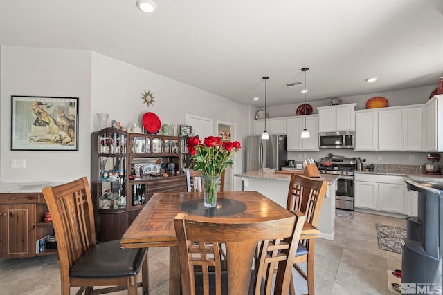 view of dining space