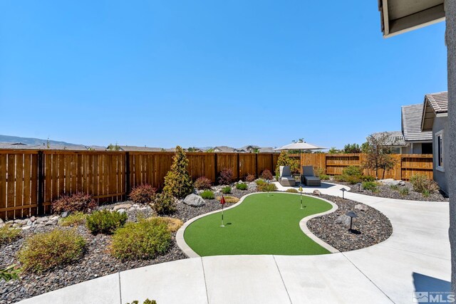 view of yard featuring a patio area