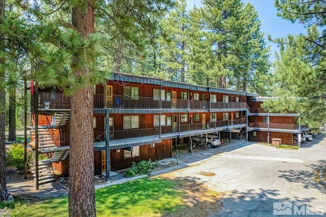 exterior space with a balcony