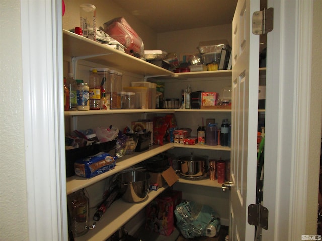 view of pantry