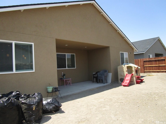 rear view of house with a patio area