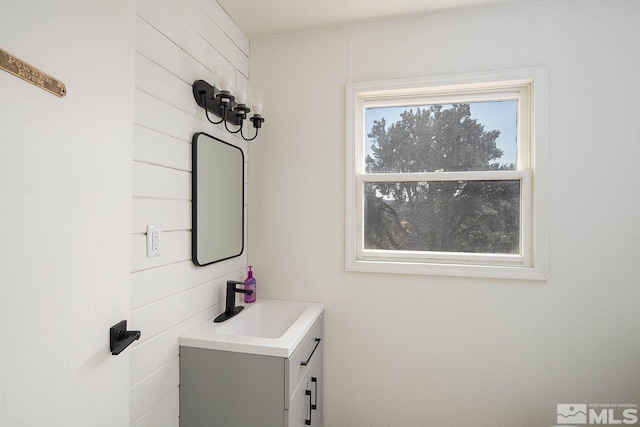 bathroom with vanity