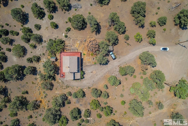 bird's eye view featuring a rural view