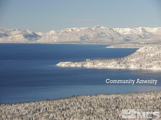 property view of water with a mountain view