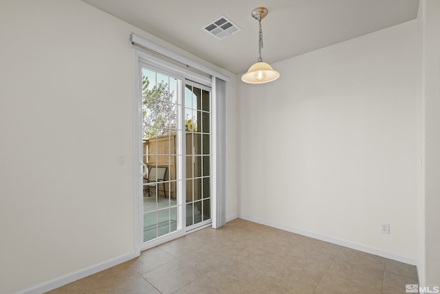 view of tiled empty room