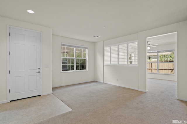 view of carpeted empty room