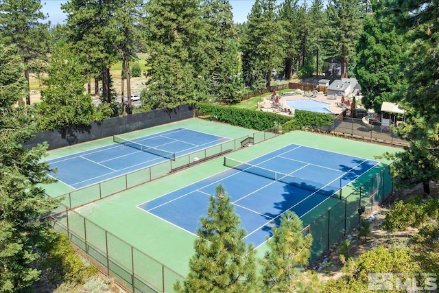 view of tennis court