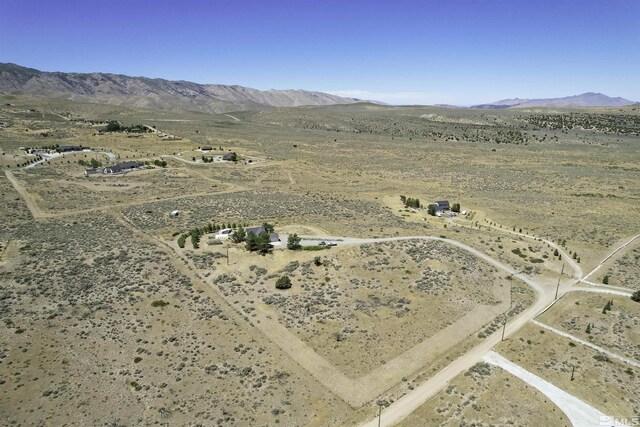 aerial view featuring a mountain view