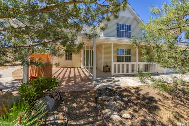 exterior space featuring a porch