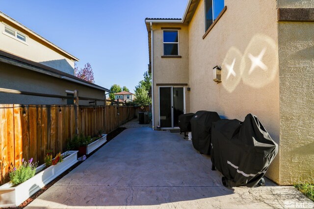 view of yard featuring a patio area and a gazebo