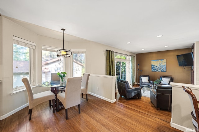 dining room featuring hardwood / wood-style floors