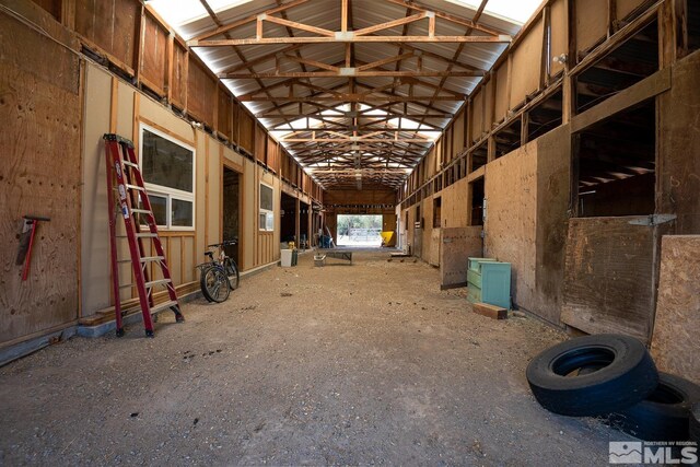 view of horse barn