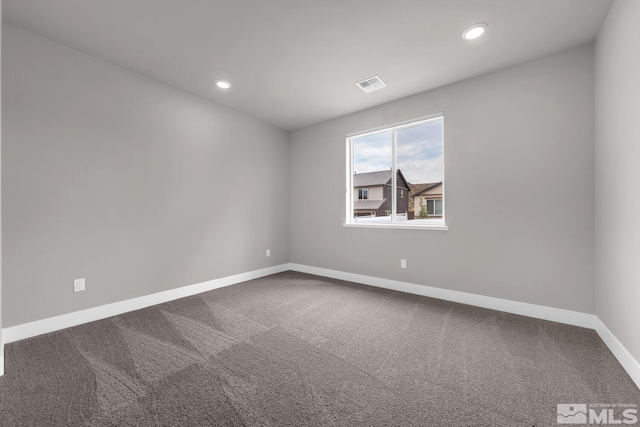 view of carpeted empty room