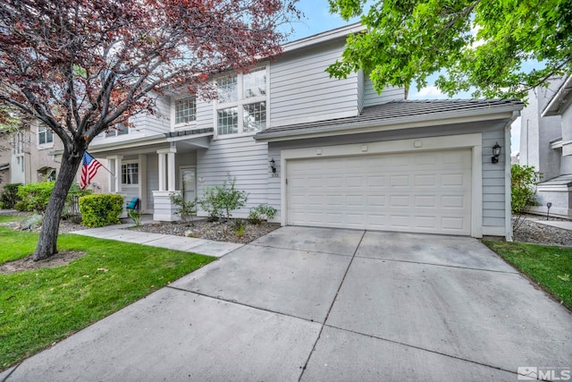 front facade featuring a garage