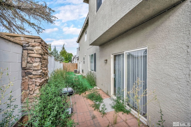 view of home's exterior featuring a patio