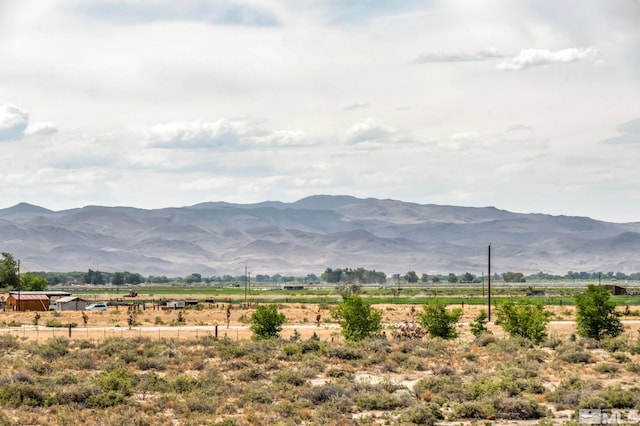 mountain view with a rural view