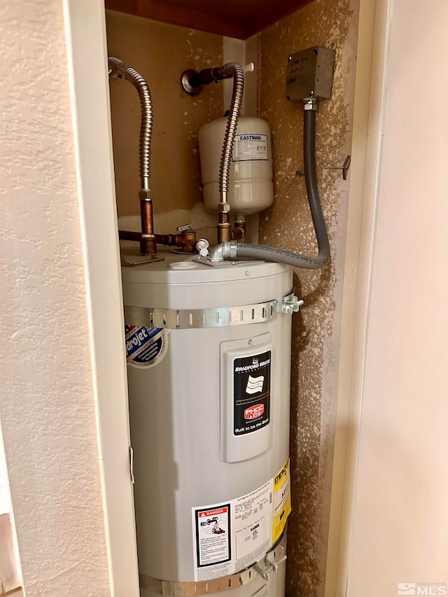 utilities featuring strapped water heater