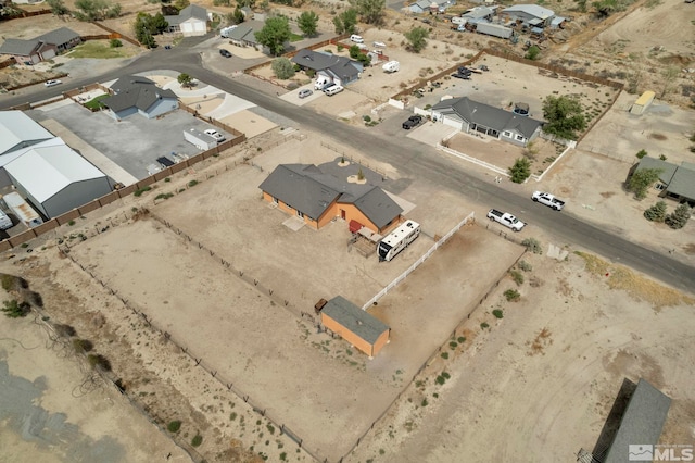 birds eye view of property featuring a residential view