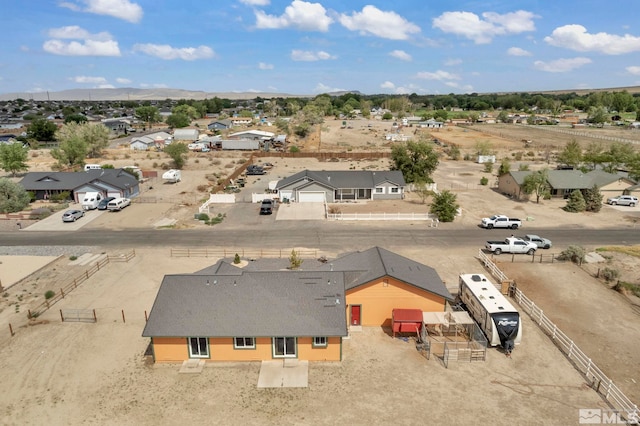 bird's eye view featuring a residential view