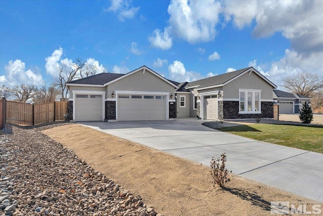 ranch-style home featuring french doors