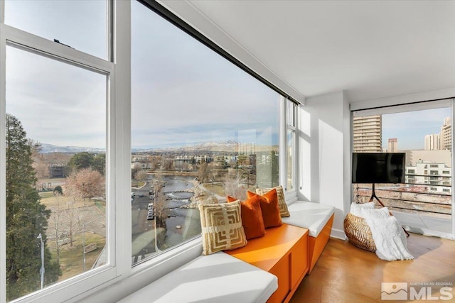 view of sunroom