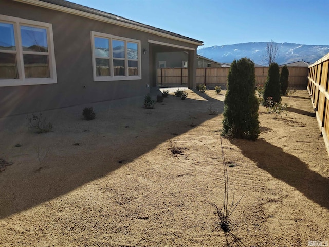 exterior space with a mountain view