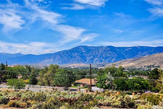 view of mountain feature