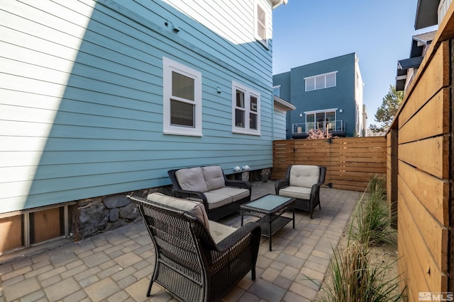 view of patio / terrace with an outdoor hangout area