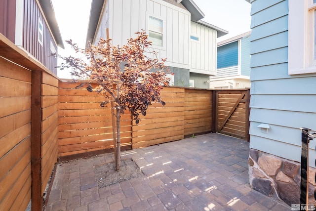 view of patio / terrace with fence