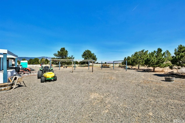 view of yard featuring a playground