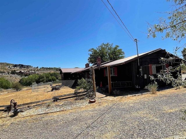 view of rear view of property