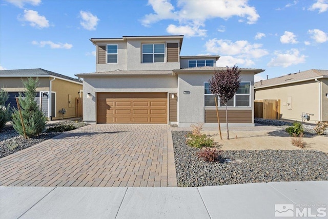 front facade featuring a garage