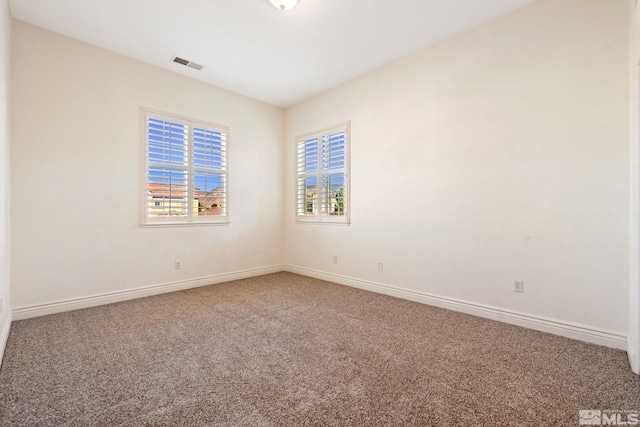 view of carpeted empty room