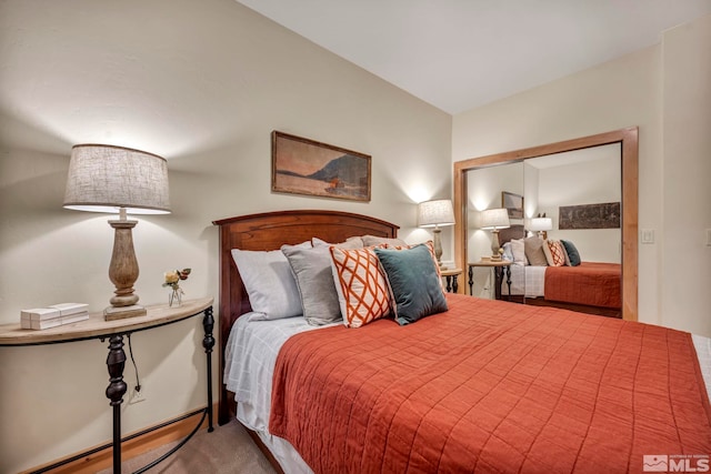 bedroom with a closet