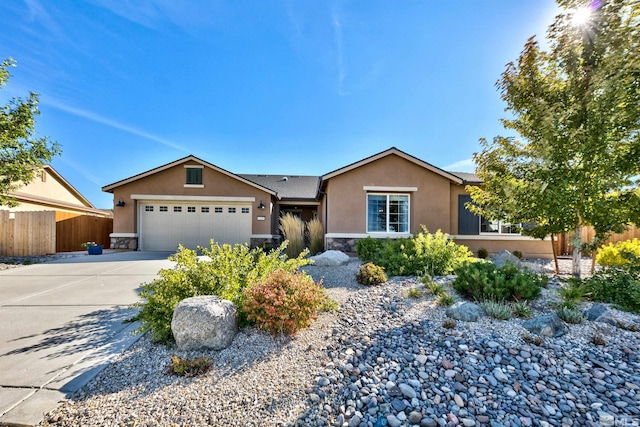 ranch-style house with a garage