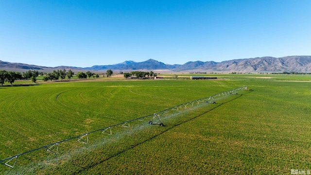 view of mountain feature featuring a rural view