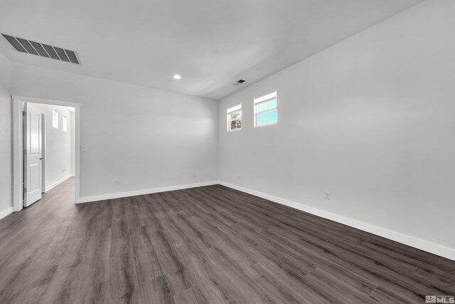 unfurnished room with ceiling fan and light hardwood / wood-style flooring