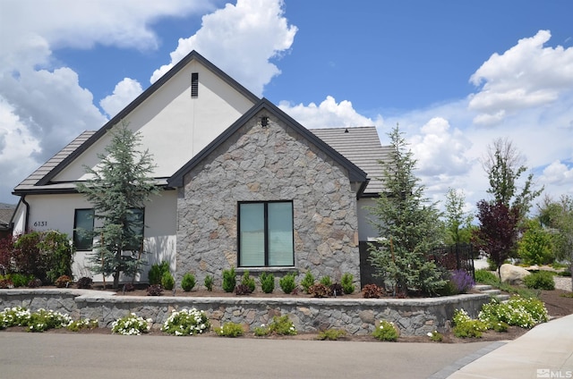 view of front of home with stucco siding