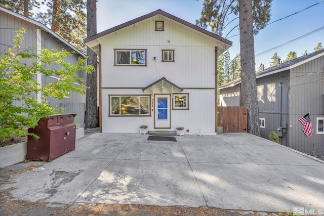 view of rear view of property